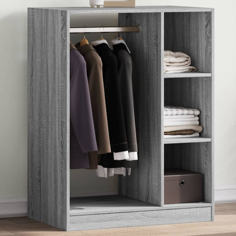 Vidaxx garderobeskab 77x48x102 cm konstrueret træ grå sonoma eg