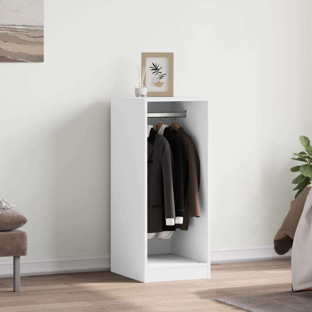 VidaXL garderobe 48x41x102 cm konstrueret træ hvid