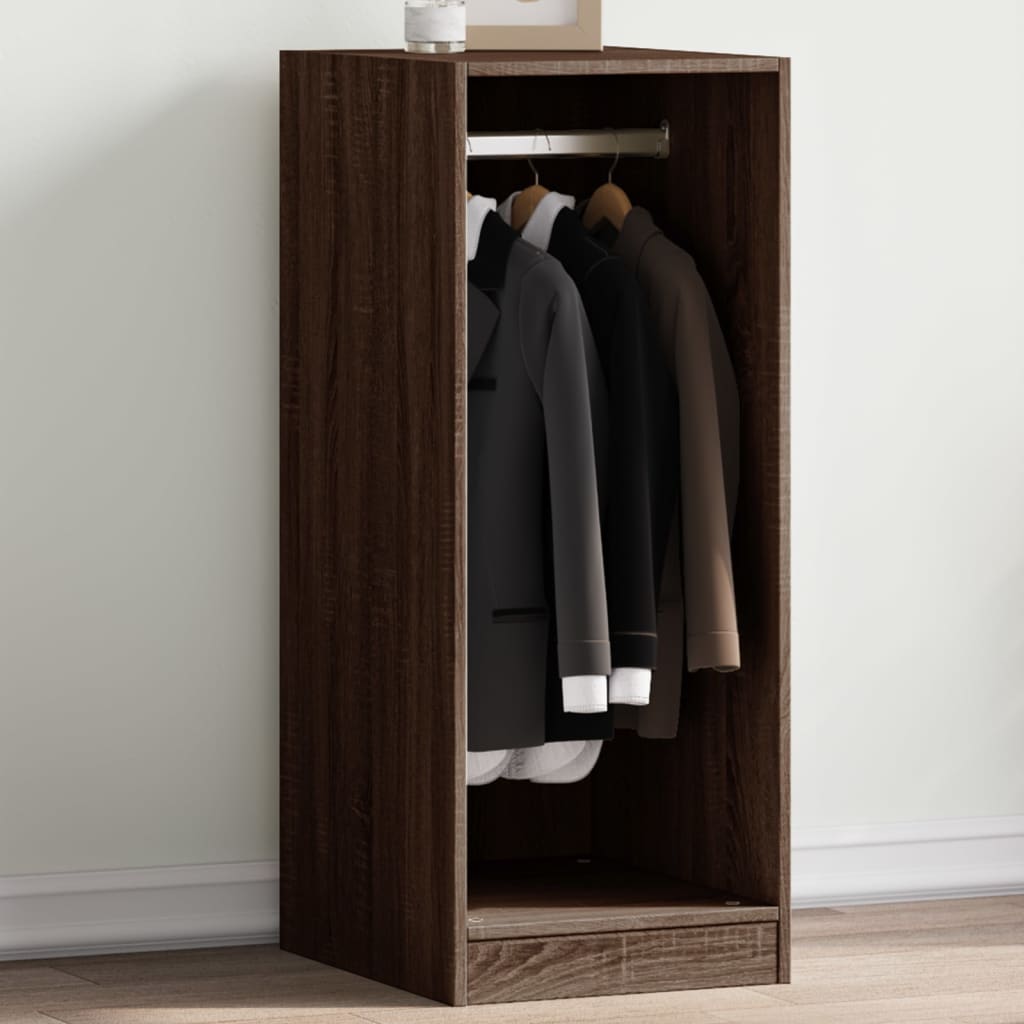 Vidaxx garderobeskab 48x41x102 cm konstrueret træ brun eg