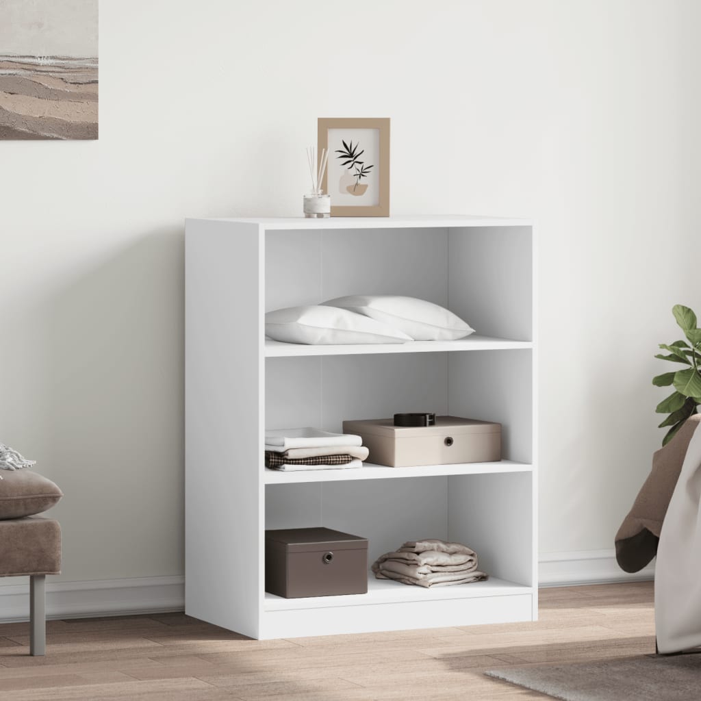 VidaXL Garderobeskab 77x48x102 cm hvid konstrueret træ
