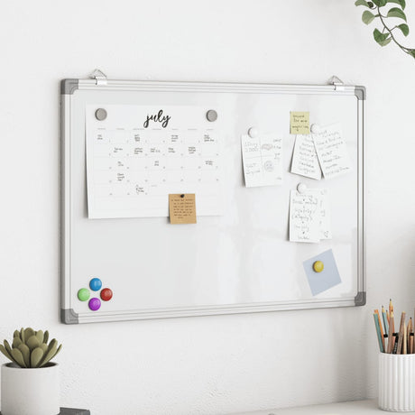 Vidaxx whiteboard magnetisk 60x40x1,7 cm aluminium