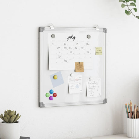 Vidaxx whiteboard magnetisk 60x60x1,7 cm aluminium