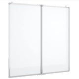 Vidaxx magnetisk folde whiteboard 80x80x1,7 cm aluminium