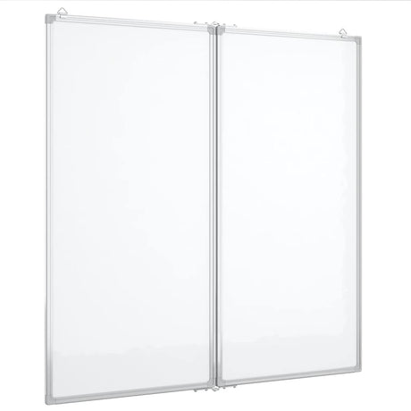 Vidaxx magnetisk folde whiteboard 80x80x1,7 cm aluminium
