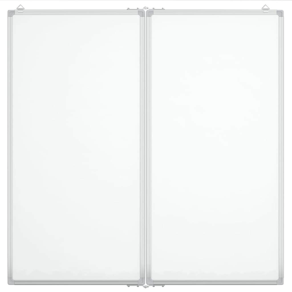 Vidaxx magnetisk folde whiteboard 80x80x1,7 cm aluminium