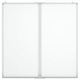 Vidaxx magnetisk folde whiteboard 80x80x1,7 cm aluminium