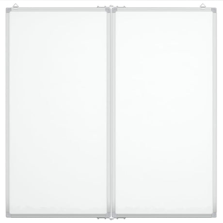 Vidaxx magnetisk folde whiteboard 80x80x1,7 cm aluminium
