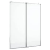 Vidaxx magnetisk folde whiteboard 80x100x1,7 cm aluminium