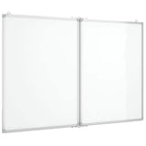 Vidaxx magnetisk folde whiteboard 100x80x1,7 cm aluminium