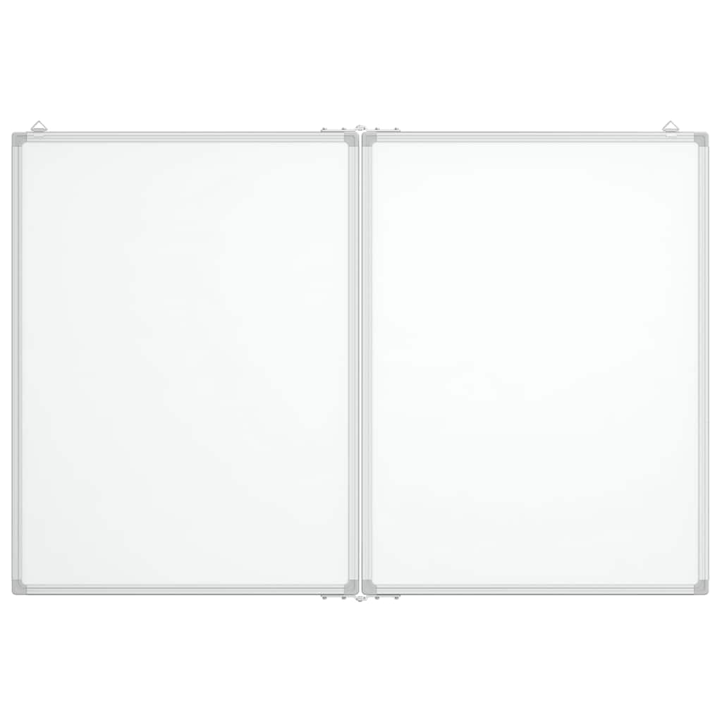 Vidaxx magnetisk folde whiteboard 100x80x1,7 cm aluminium