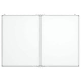 Vidaxx magnetisk folde whiteboard 100x80x1,7 cm aluminium