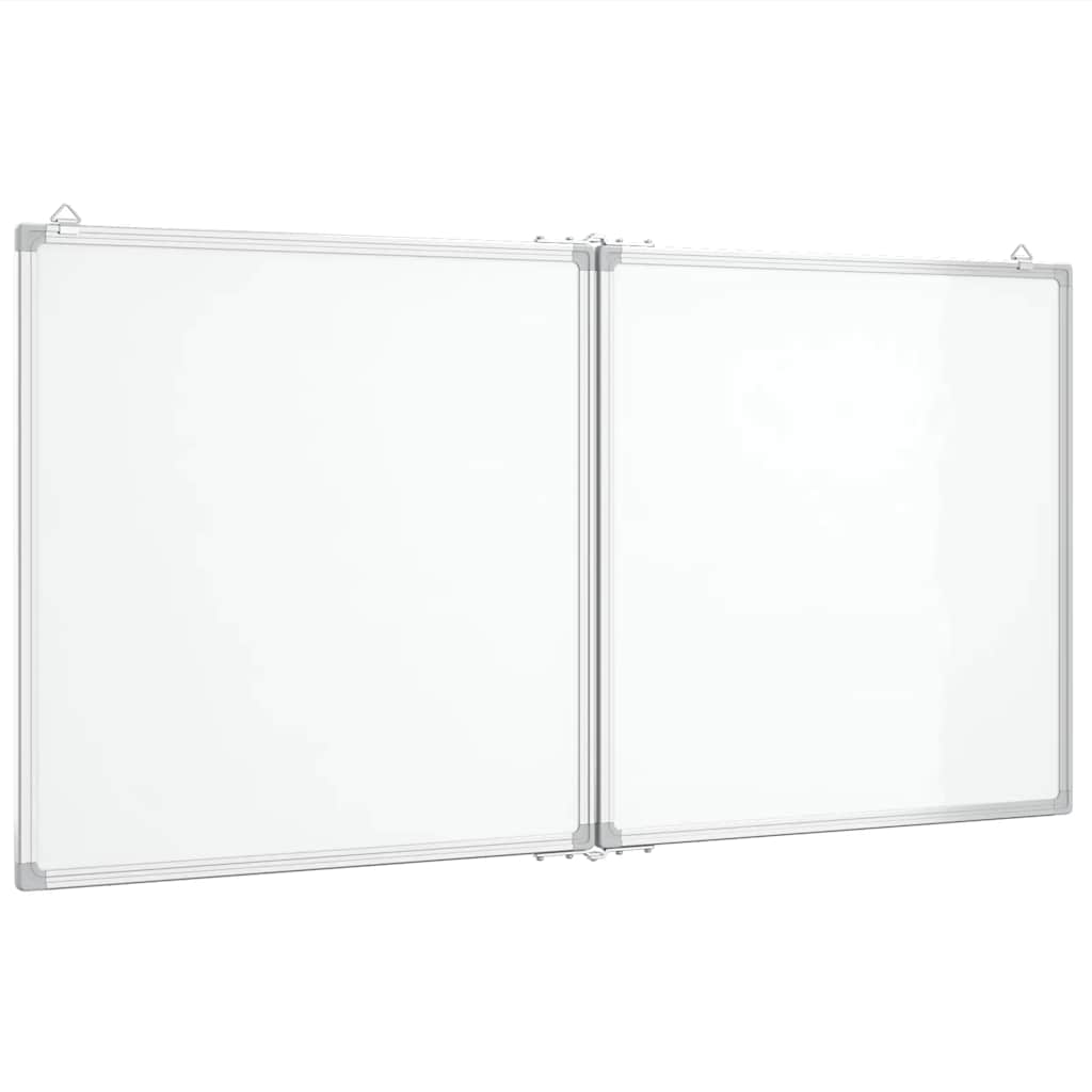 Vidaxx magnetisk folde whiteboard 120x60x1,7 cm aluminium