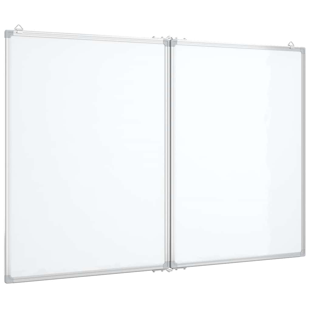 Vidaxx magnetisk folde whiteboard 120x80x1,7 cm aluminium