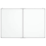 Vidaxx magnetisk folde whiteboard 120x80x1,7 cm aluminium