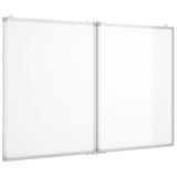 Vidaxx magnetisk folde whiteboard 120x100x1,7 cm aluminium