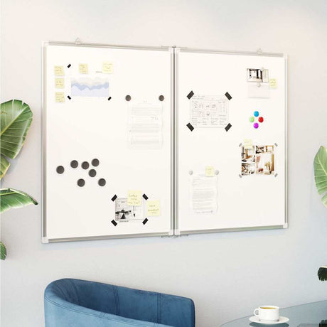 Vidaxx magnetisk folde whiteboard 120x100x1,7 cm aluminium