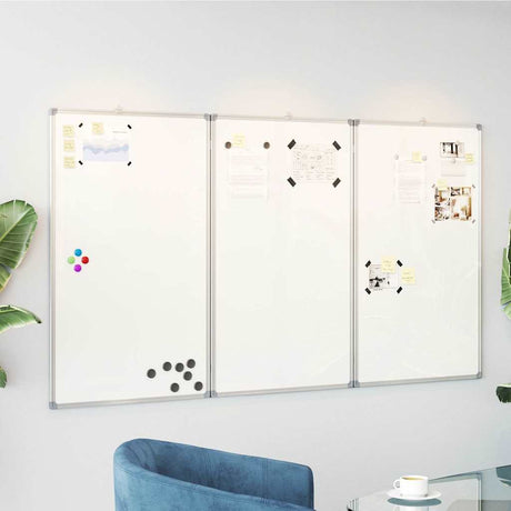 Vidaxx magnetisk folde whiteboard 150x100x1,7 cm aluminium