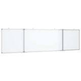 Vidaxx magnetisk folde whiteboard 160x40x1,7 cm aluminium