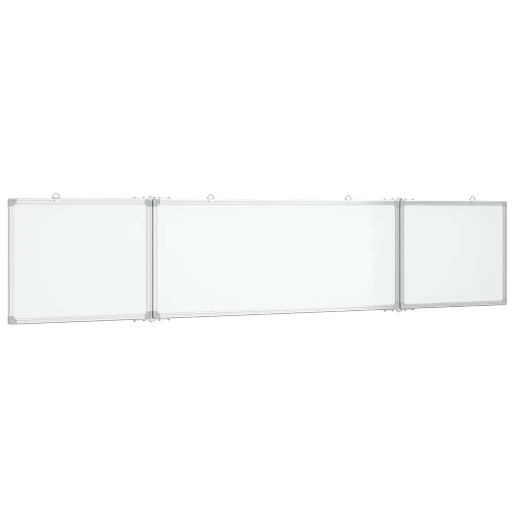 Vidaxx magnetisk folde whiteboard 200x40x1,7 cm aluminium