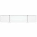 Vidaxx magnetisk folde whiteboard 200x40x1,7 cm aluminium