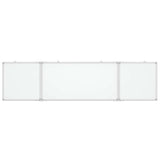 Vidaxx magnetisk folde whiteboard 200x50x1,7 cm aluminium