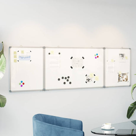 Vidaxx magnetisk folde whiteboard 160x60x1,7 cm aluminium
