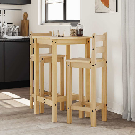Vidaxl 3-delige barset massief grenenhout