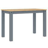 Vidaxl eettafel panama 112x60x75 cm massief grenenhout grijs