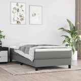 Vidaxl pocketveringmatras medium 120x190x20 cm stof donkergrijs