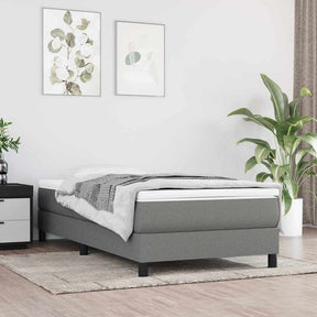 Vidaxl pocketveringmatras medium 120x190x20 cm stof donkergrijs