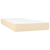 Vidaxl pocketveringmatras medium 120x190x20 cm stof crèmekleurig
