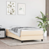 Vidaxl pocketveringmatras medium 120x190x20 cm stof crèmekleurig