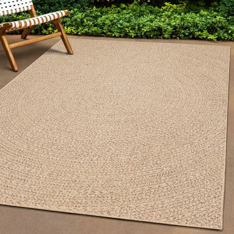 VidaXL tæppe zizur indendørs og udendørs 60x110 cm jute look