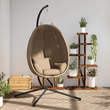 Vidaxx hængestol med standard rattan og stål taupe