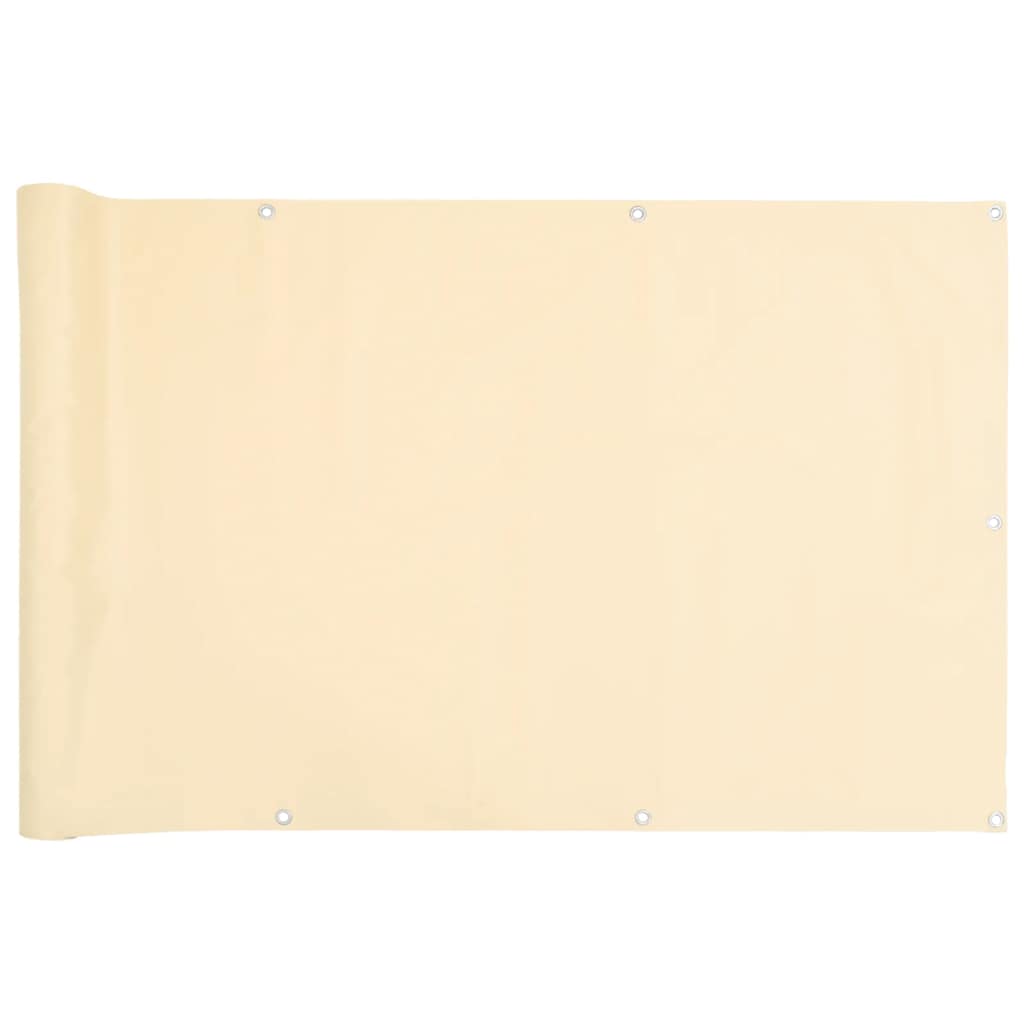 Vidaxx altanskærm 400x75 cm PVC cremefarvet