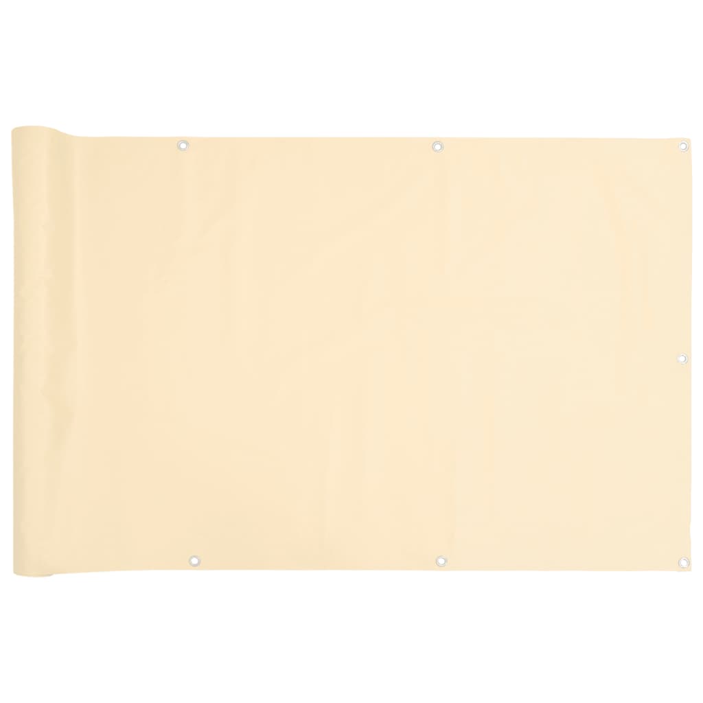 Vidaxx altanskærm 500x75 cm PVC cremefarvet