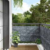 Vidaxx altanskærm stenmønster 800x75 cm PVC grå