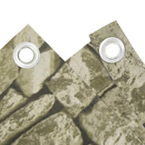 Vidaxx altanskærm stenmønster 700x75 cm PVC