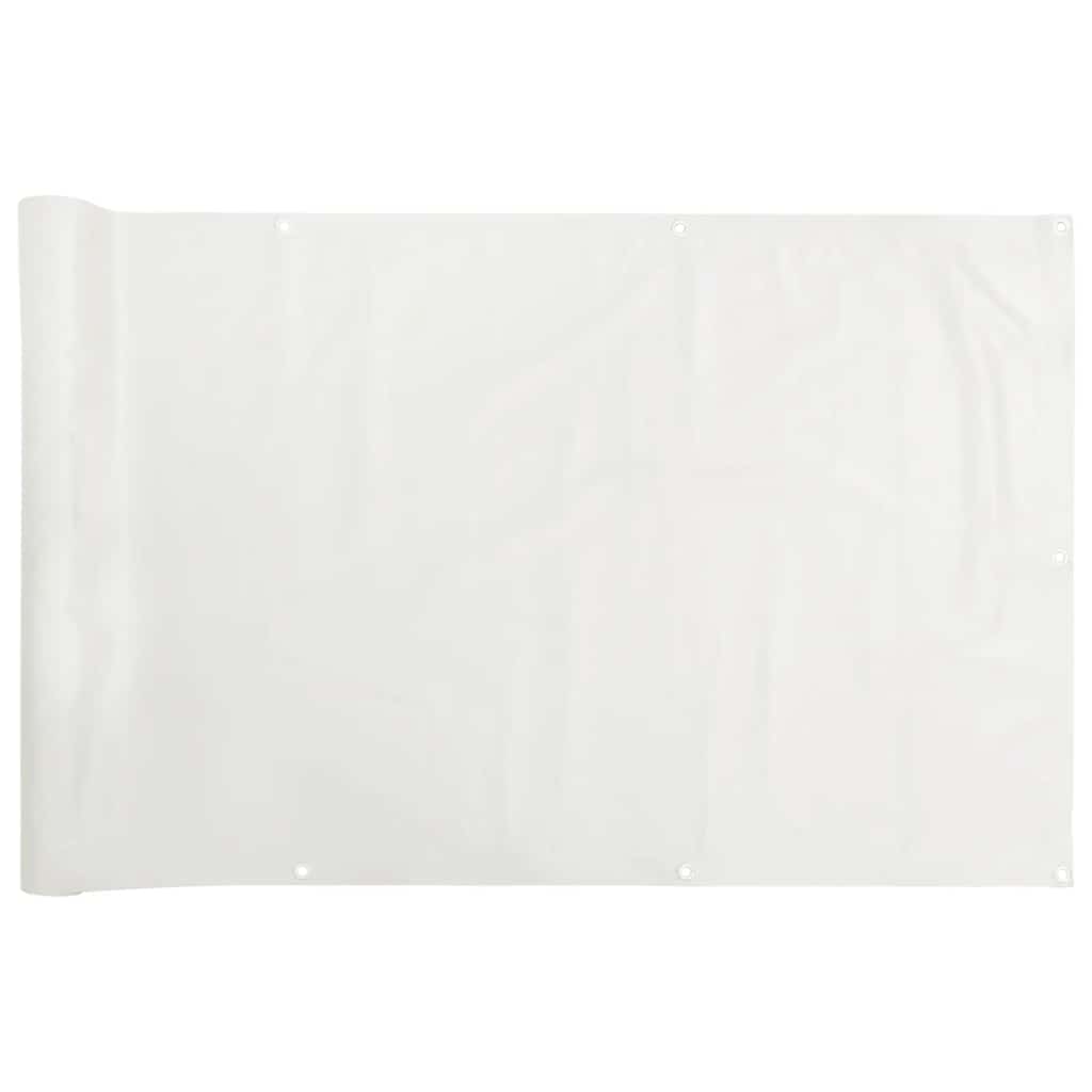 Vidaxx altanskærm 400x120 cm PVC hvid