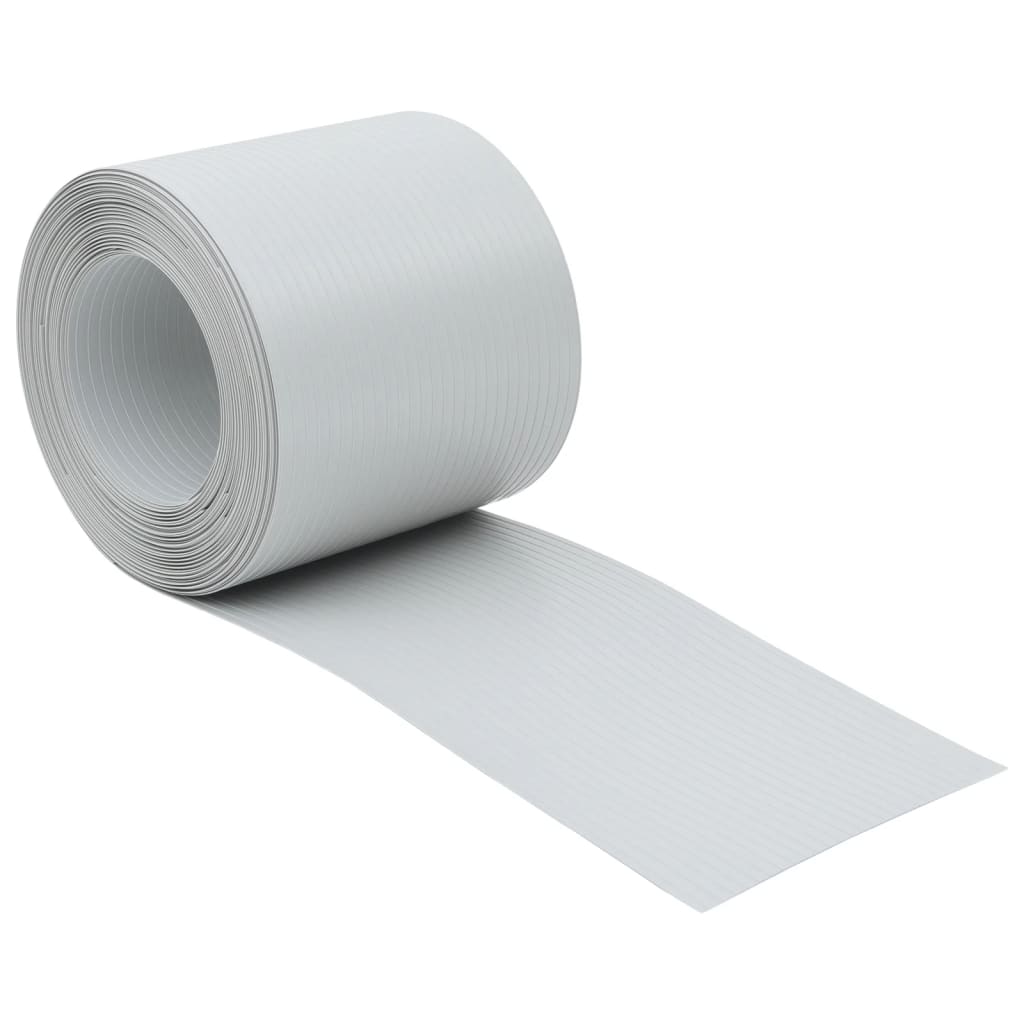Vidaxxl haveskærme 10 stk 252,5x19 m PVC lysegrå