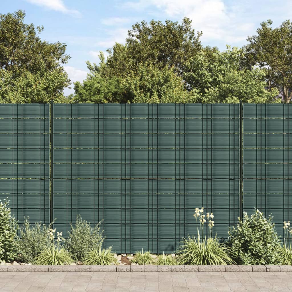 Vidaxxl haveskærme 10 stk 252,5x19 m PVC grøn