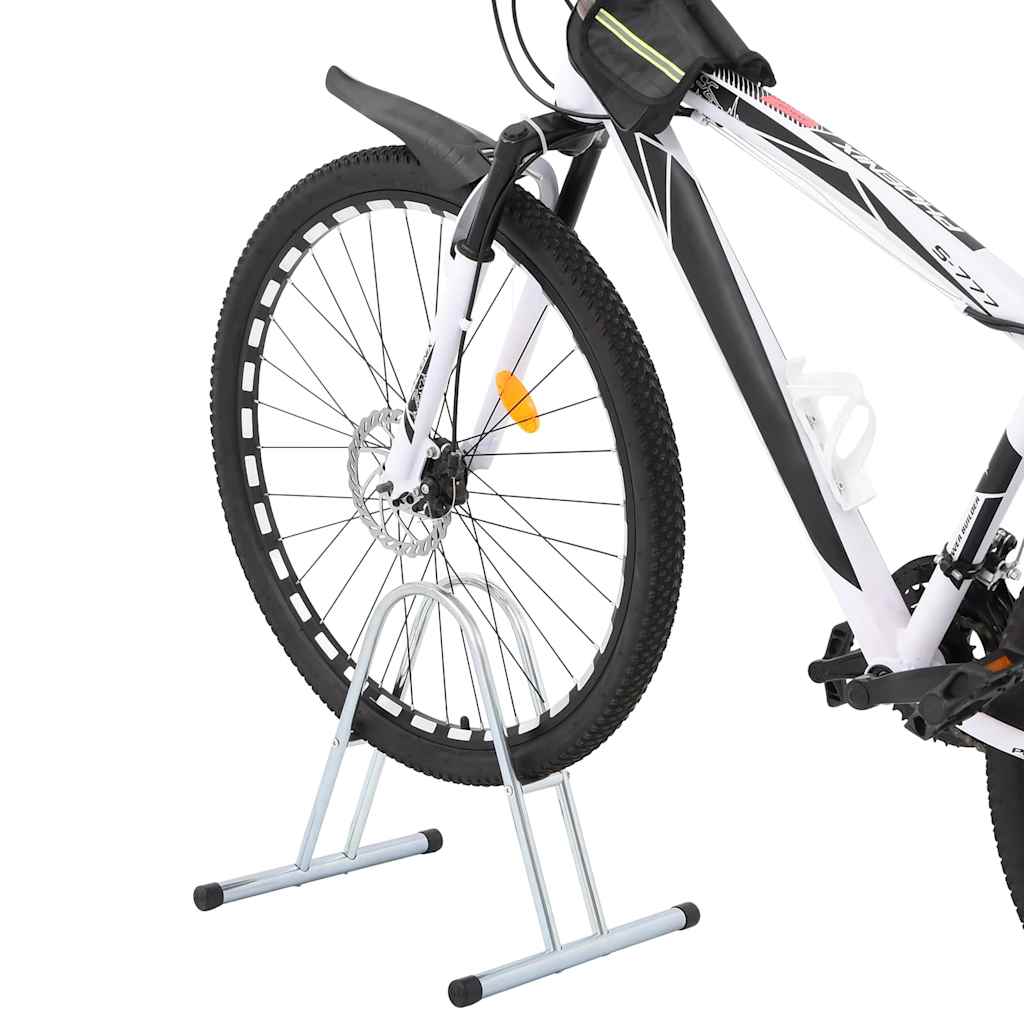 VidaXL cykelstativ til 1 cykel, fritstående galvaniseret stål