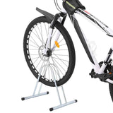 VidaXL cykelstativ til 1 cykel, fritstående galvaniseret stål