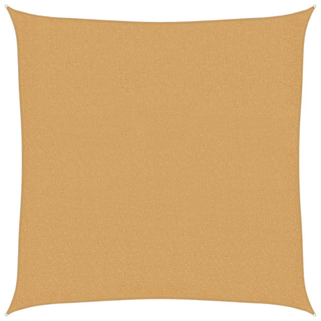 Vidaxl solsejl 160 g m² kvadratisk 3,6x3,6 m HDPE sandfarvet