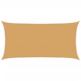 Vidaxl solsejl 160 g m² rektangulært 2x4 m HDPE sandfarvet