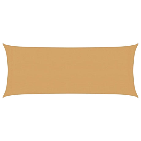 Vidaxl solsejl 160 g m² rektangulært 2x4,5 m HDPE sandfarvet