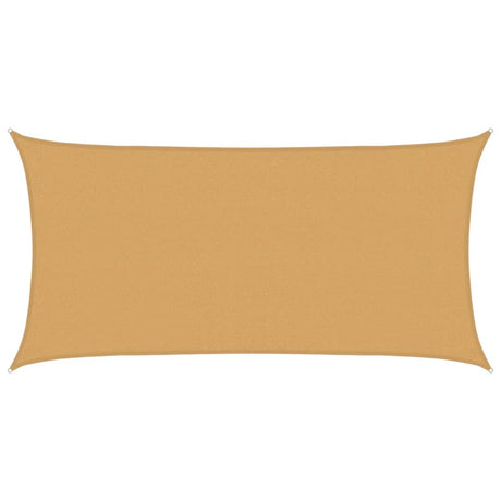 Vidaxx solsejl rektangulært 160 g m² 2,5x5 m HDPE sandfarvet