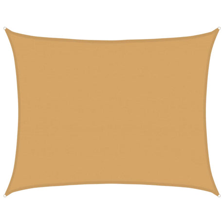 Vidaxl solsejl 160 g m² rektangulært 6x7 m HDPE sandfarvet