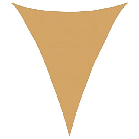 Vidaxx solsejl 160 g m² trekantet 5x6x6 m HDPE sandfarvet