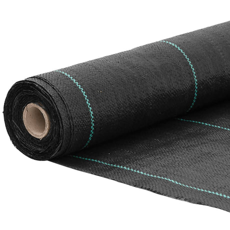 Vidaxxl ukrudtsmembran sort 1,5x50 m pp